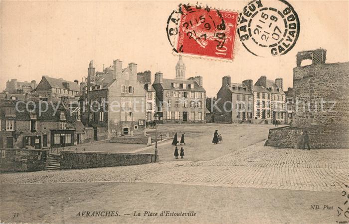 Avranches La Place d Estouteville