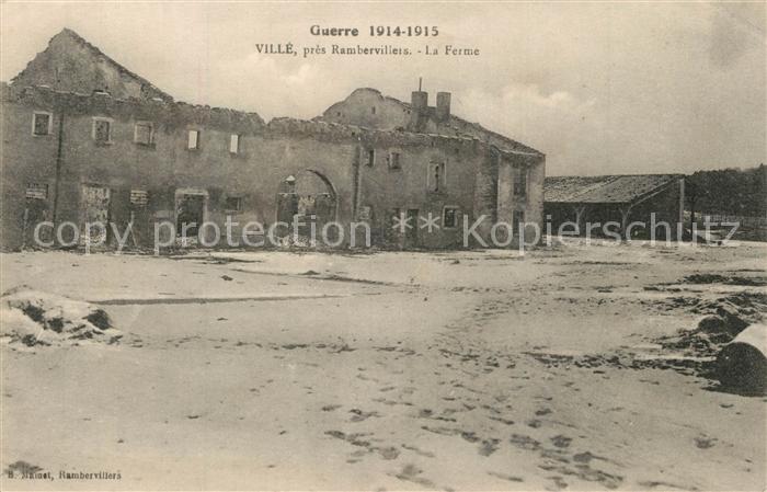 Ville Bas-Rhin La Guerre 1914-15  La Ferme