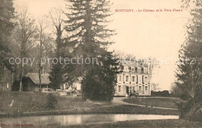Montigny le Roi Le Chateau et la Piece d eau