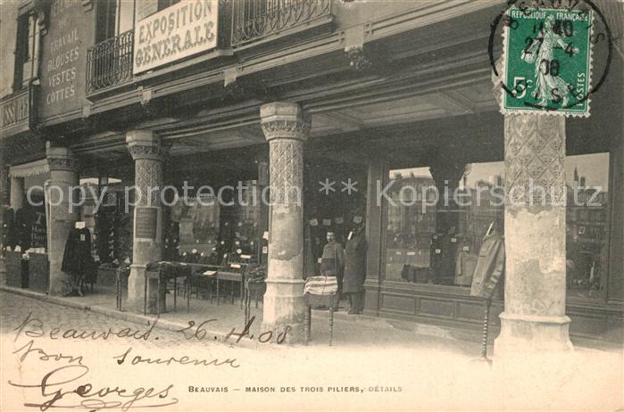 Beauvais 60 Maison des trois Piliers Details
