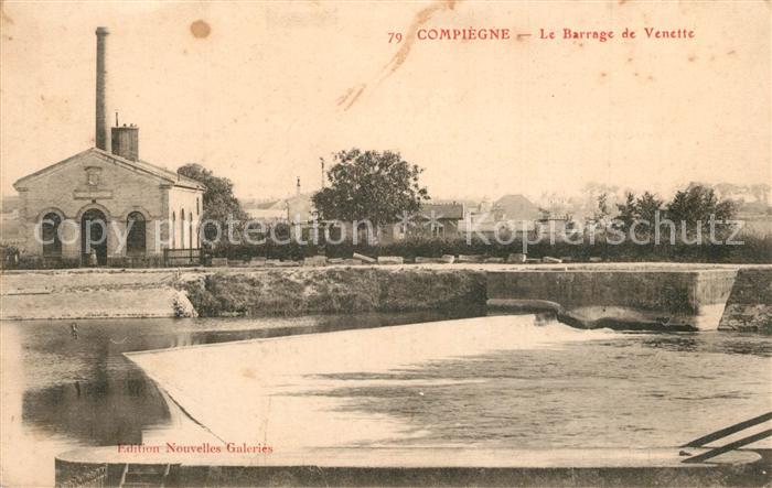 Compiegne Oise Le Barrage de Venette
