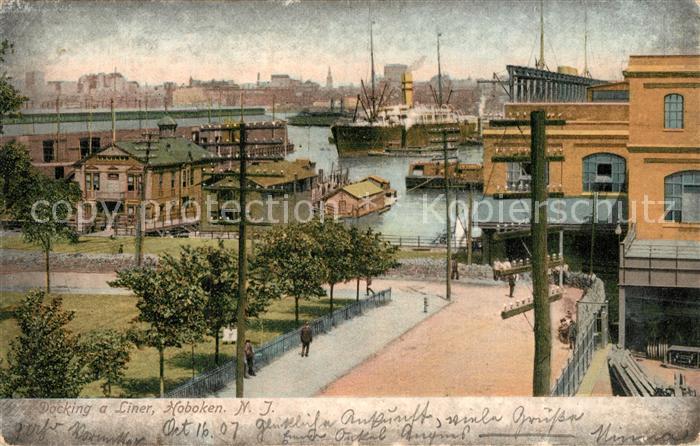 Hoboken New Jersey Docking a Liner