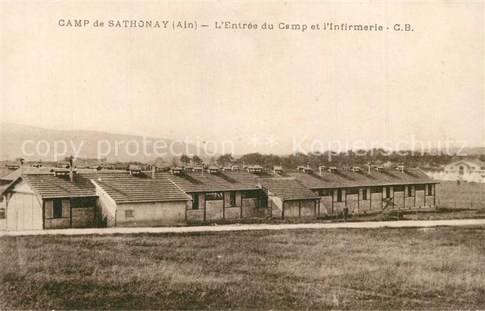 Camp de Sathonay Entree du Camp et l'Infirmerie
