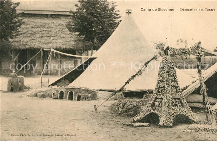 Camp de Sissonne Decoration des Tentes