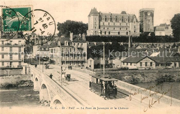 Pau 64 Le Pont de Jurancon et le Chateau