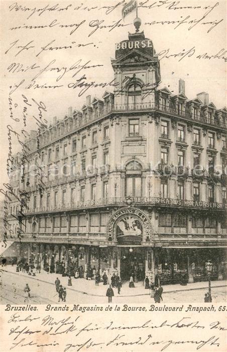 Bruxelles Bruessel Grands Magasins de la Bourse Boulevard Anspach