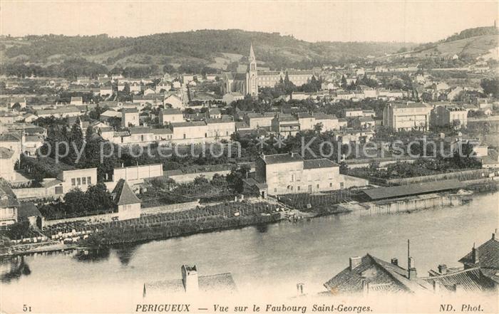 Perigueux Vue sur le Faubourg Saint Georges
