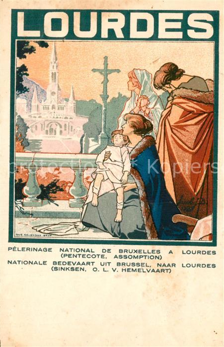 Lourdes Hautes Pyrenees Pelerinage National de Bruxelles a Lourdes