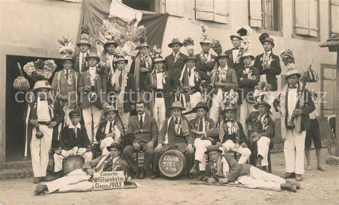 Wintzenheim Winzenheim Elsass Schulklasse 1905 bis 1925