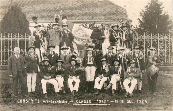 Wintzenheim Winzenheim Elsass Conscrits Classe 1927
