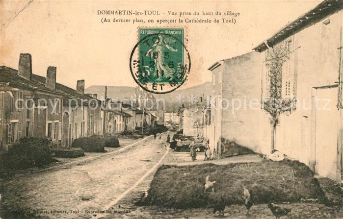 Dommartin-les-Toul Vue prise du haut du village