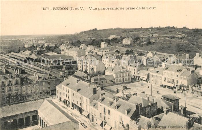Redon Vue panoramique prise de la Tour
