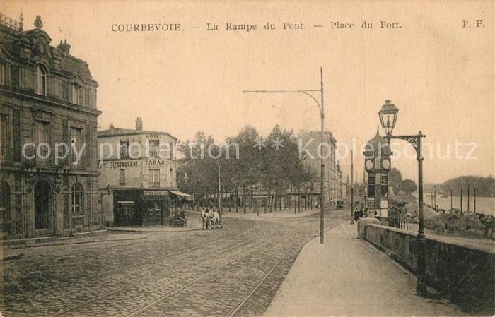 Courbevoie La Rampe du Pont Place du Port
