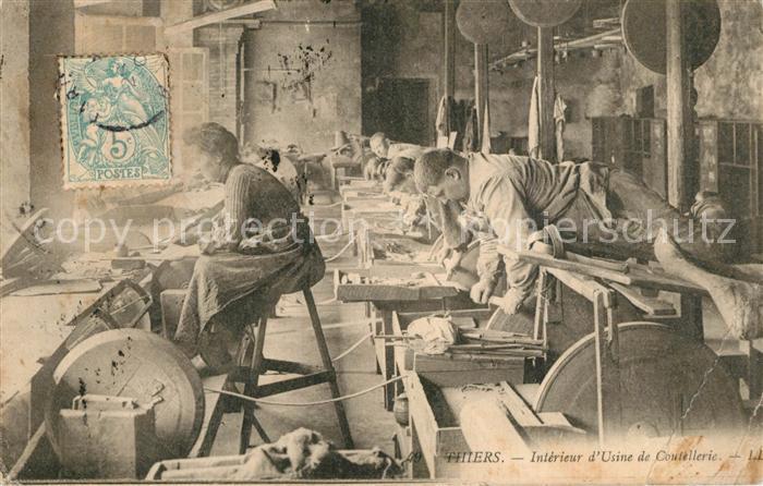 Thiers Intérieur d Usine de Coutellerie
