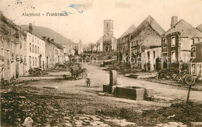 Allarmont Ruines du Grande Guerre Truemmer 1. Weltkrieg Pruefstempel