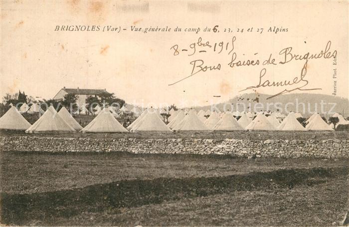 Brignoles Vue Generale du camp Tentes