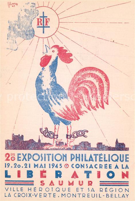 Saumur 2ème Exposition Philatélique consacrée a la Libération No. 000396