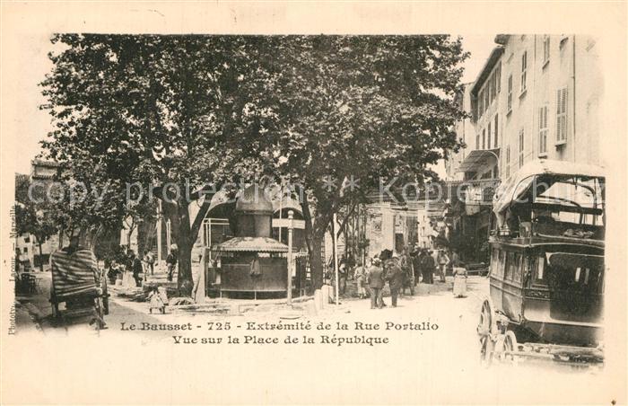 Le Beausset Extrémité de la Rue Portalio Place de la République