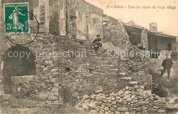 Robion Ruines du vieux village