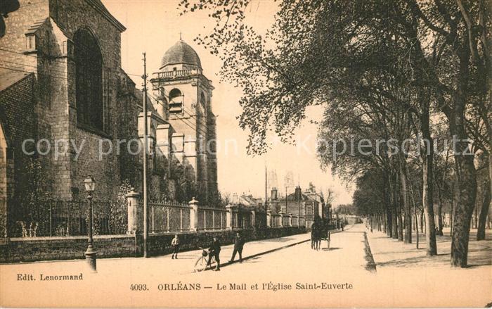 Orleans Loiret Le Mail Eglise Saint Euverte