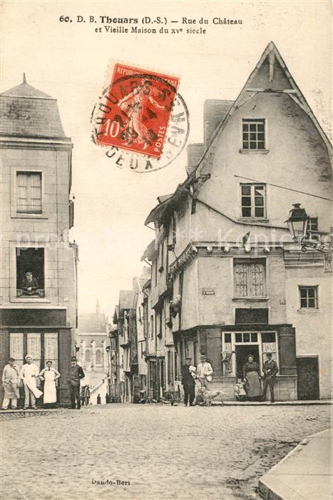Thouars  Deux-Sevres Rue du Chateau