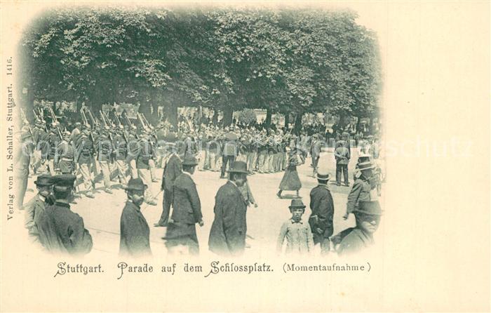 Stuttgart Parade auf dem Schlossplatz