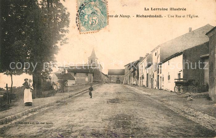 Richardmenil Une rue et l'Eglise