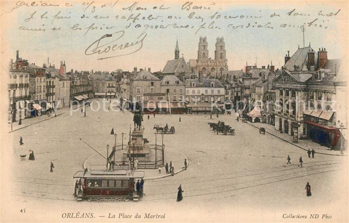 Orleans Loiret La Place du Martroi