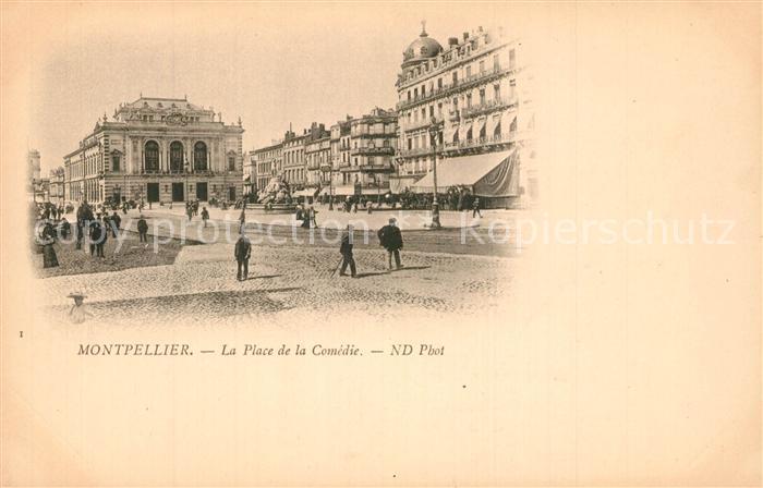 Montpellier Herault Place de la Comedie