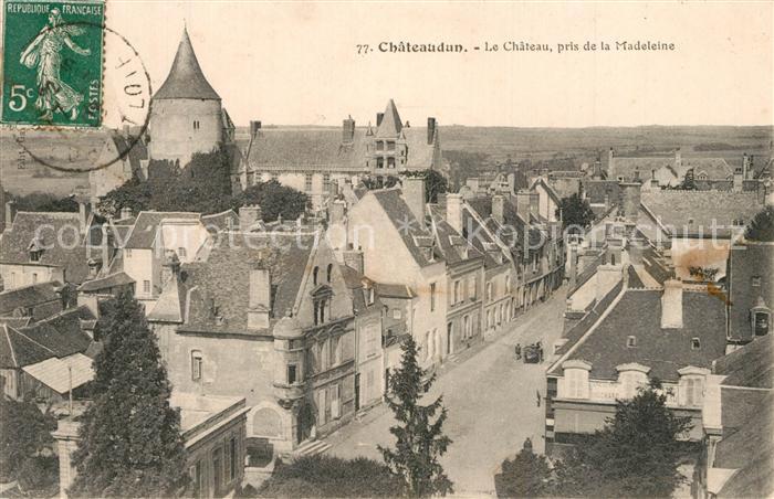 Chateaudun Chateau pris de la Madeleine