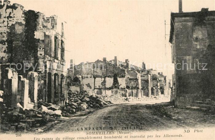 Sommeilles Kriegsruine