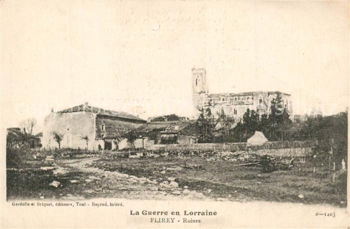 Flirey Kriegsruinen Kirche