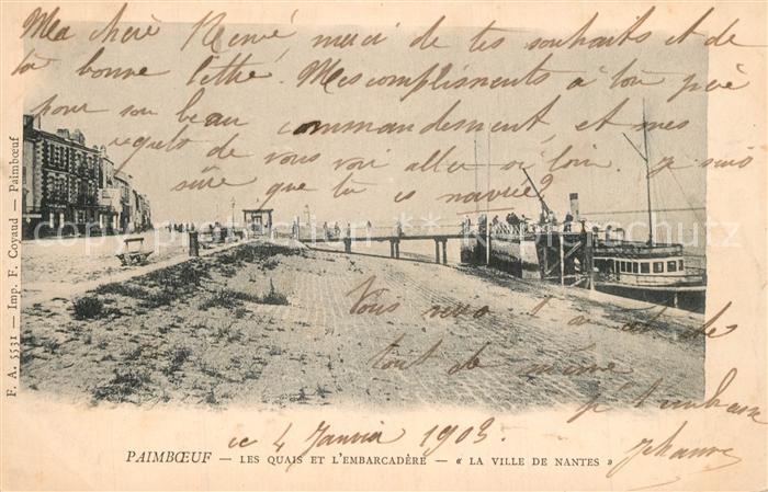 Paimboeuf Anlegestelle Schiff