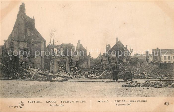 Arras Pas-de-Calais Faubourg bombardement