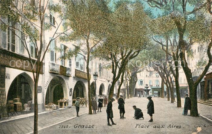 Grasse Alpes Maritimes Place aux Aires Kuenstlerkarte