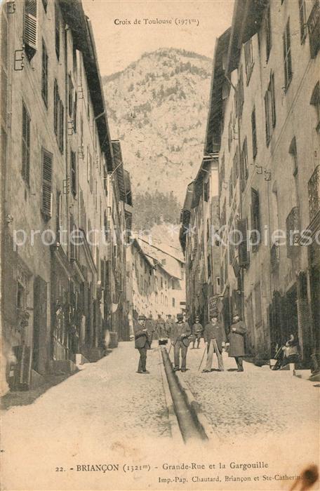 Briancon Grande Rue Gargouille Croix de Toulouse