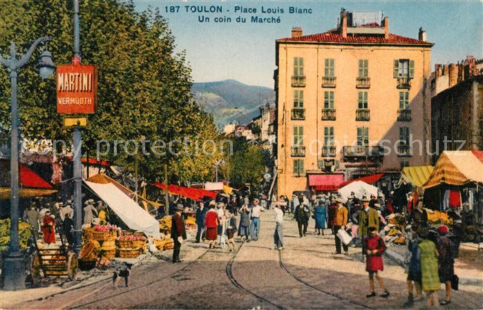 Toulon Var Place Louis Blanc Un coin du Marche