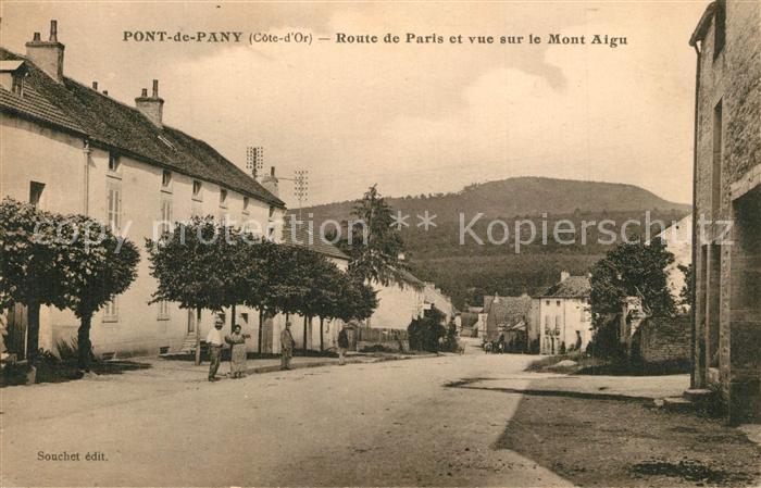 Pont-de-Pany Route de Paris vue sur le Mont Aigu