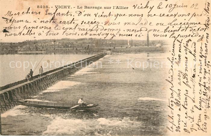 Vichy Allier Le Barrage sur l'Allier