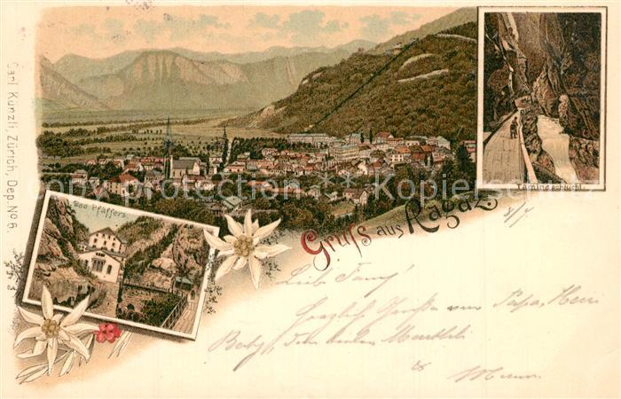 Ragaz Bad Taminaschlucht Panorama