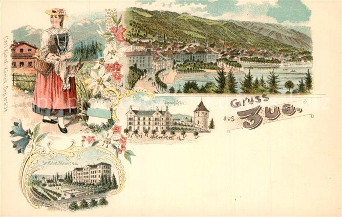 Zug ZG Panorama Tracht Institut Minerva