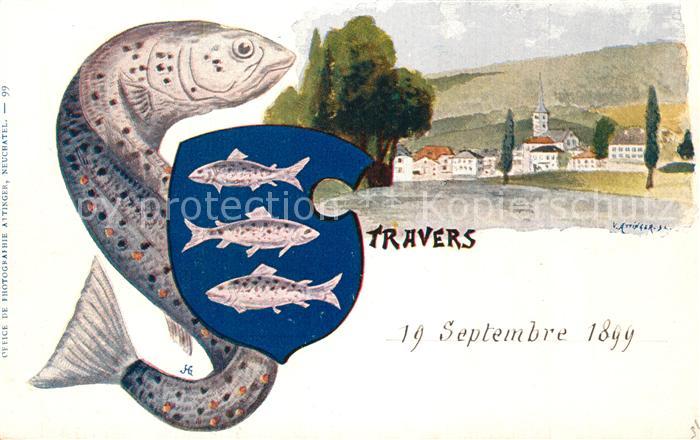 Travers Panorama Stadtwappen