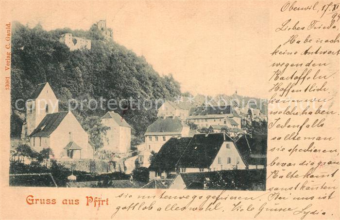 Pfirt Panorama Burgruine