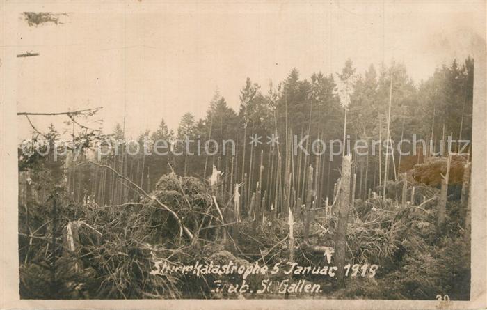 St Gallen SG Sturmkatastrope 5. Januar