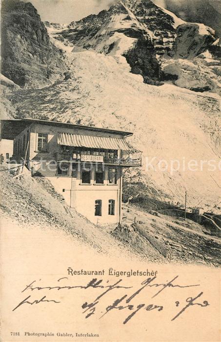 Wengen BE Restaurant Eigergletscher