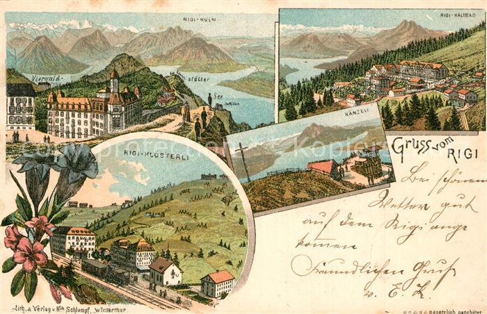 Rigi Kloesterli Rigi Kulm Rigi Kaltbad Kaenzeli