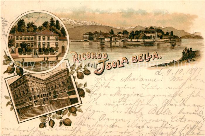 Ricordo Panorama Hotel du Dauphin Palazzo Borromeo