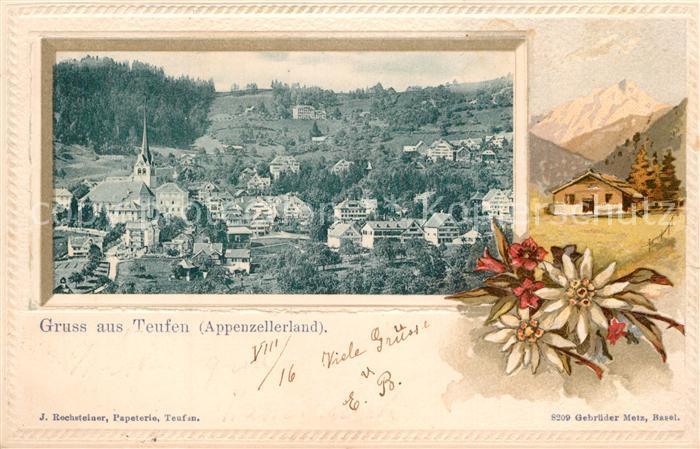 Teufen AR Panorama Edelweiss Alpenrose