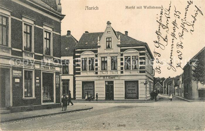 Aurich-Oldendorf Markt mit Wallstrasse