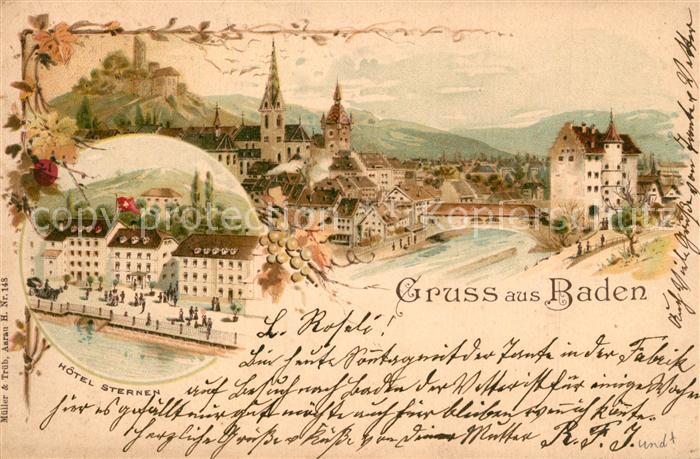 Baden AG Hotel Sternen Kirche